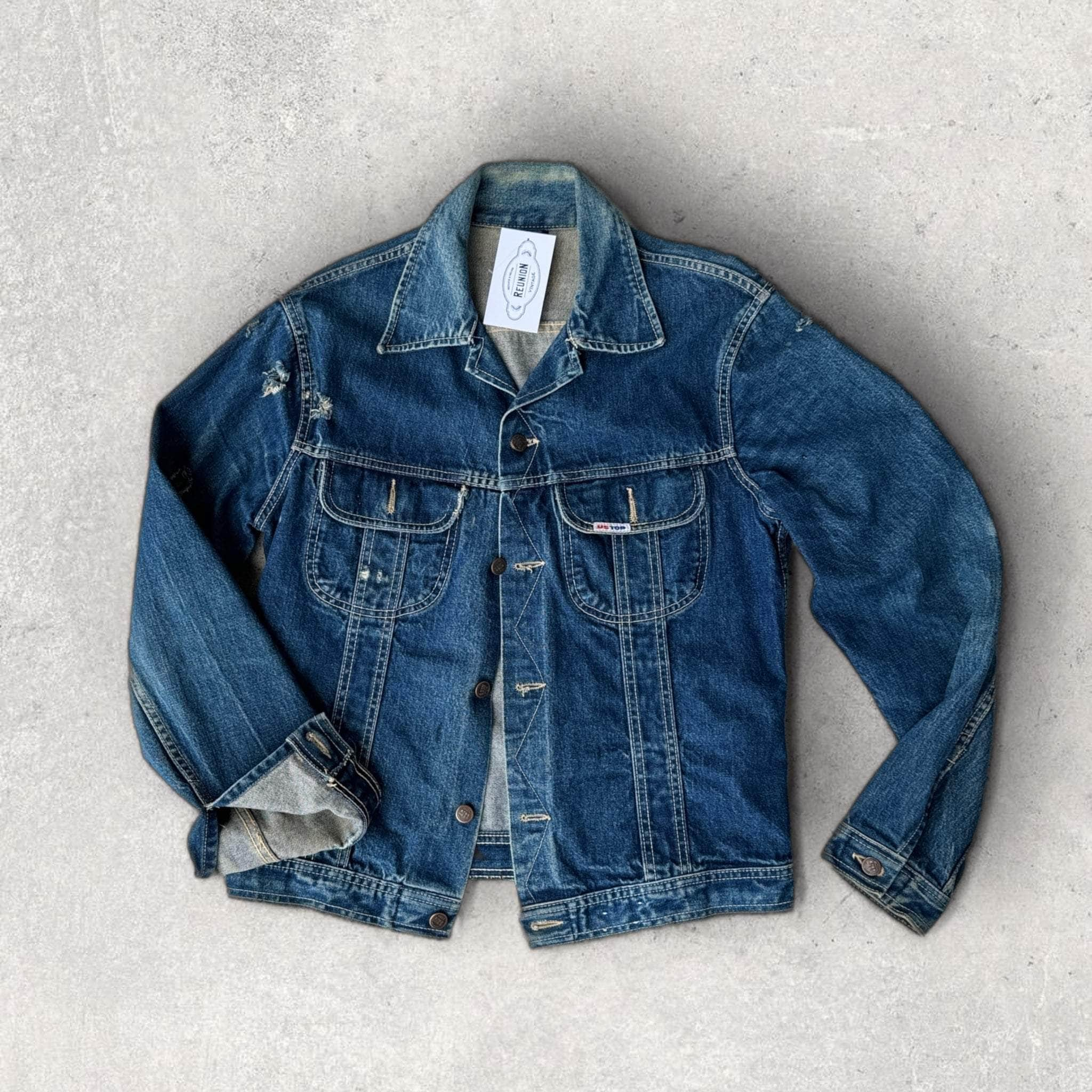 Distressed orders Vintage Denim Jacket